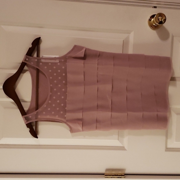 LOFT Dusty Rose/Mauve Tiered Tank NWT - Picture 10 of 14